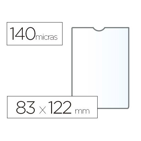 Funda portadocumentos Esselte PVC 82x122mm. 100u.