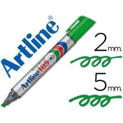 Rotulador permanente Artline 109 verde