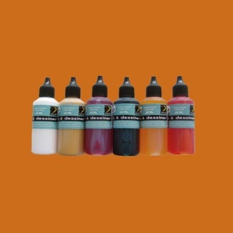 Acuarela - anilina Dalbe 60ml. Tierra de siena