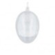 Huevos transparentes 10cm 6u.