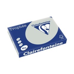 Papel Color Trophée A3 500f.80gr. gris acero