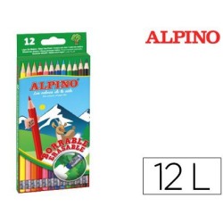 Llapis de color Alpino amb goma 12 colors