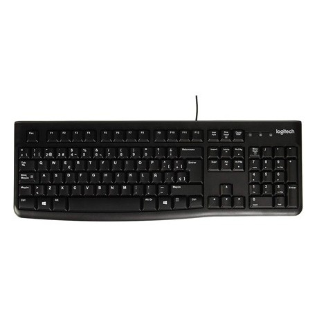 Teclat Logitech K120 USB 2.0 amb cable negre