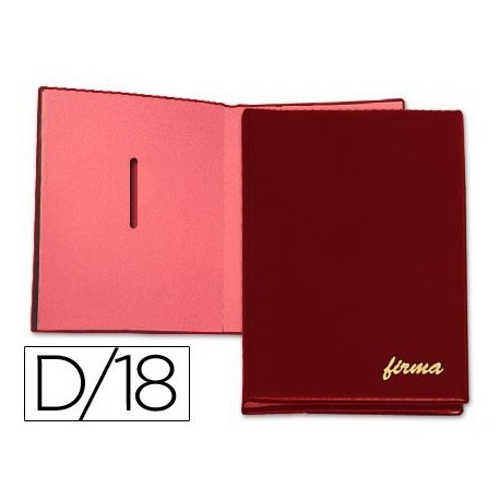 Portafirmes acordió 18 dep. 335x245mm. Bordeus