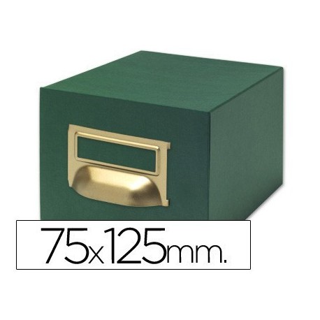 Fitxer fitxes tela verda 1000 fitxes nº2 75x125mm