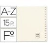 Separadors de cartolina alfabètic AZ Foli