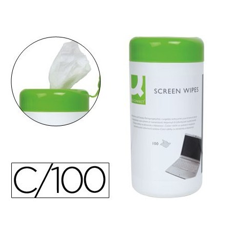 Tovalloletes netejadores de pantalles i teclats en 100u.