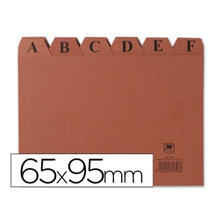 Índex alfabètic 65x95mm.