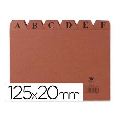 Índex alfabètic 200x120mm.