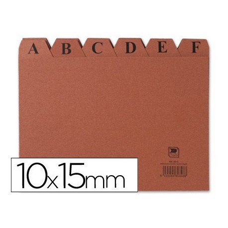 Índex alfabètic 150x100mm.