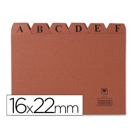 Índex alfabètic 215x160mm.