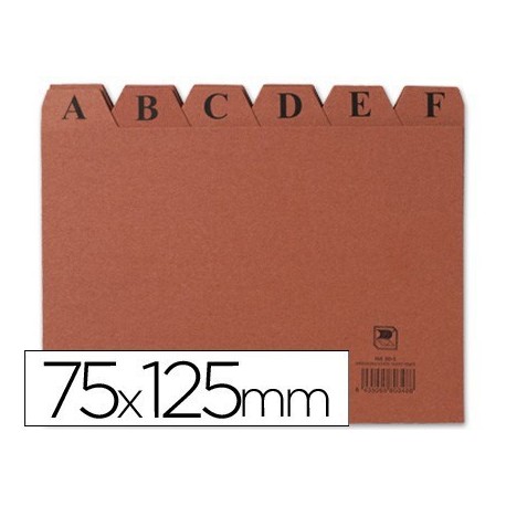 Índex alfabètic 75x125mm.