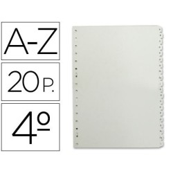 Separadors de plàstic alfabètics AZ 4t