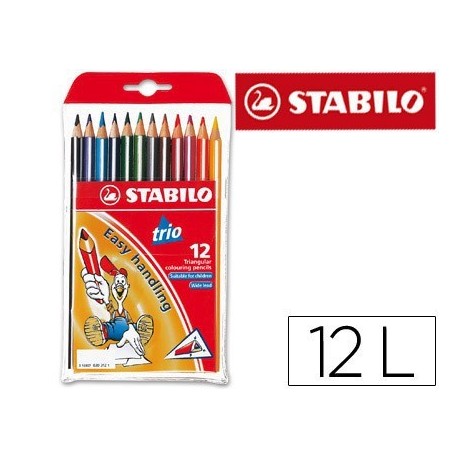 Llapis de colors Stabilo Trio Thick 12u.