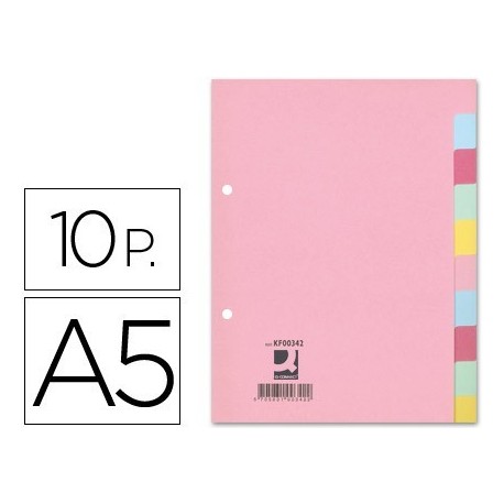 Separadors de cartolina 10sep. A5