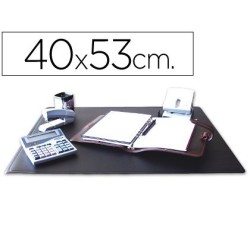 Vade de sobretaula PVC negre 40X53cm