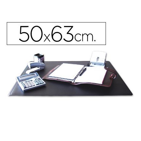 Vade de sobretaula PVC negre 50X63cm