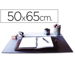 Vade de sobretaula PVC negre 50x65cm.