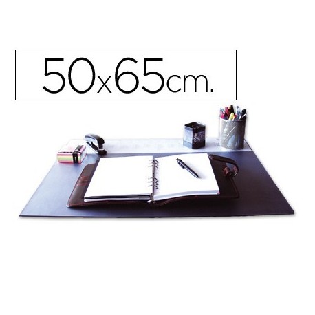 Vade de sobretaula PVC negre 50x65cm.