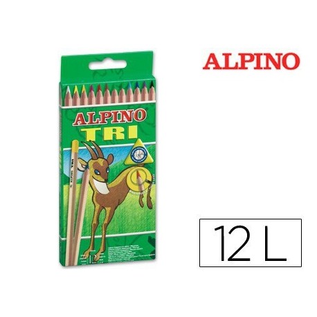 Estoig llapis Alpino Tri 12u.