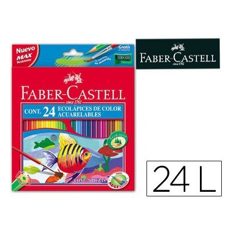 Estoig Faber Castell Ecolápiz aquarel·lables 24u.