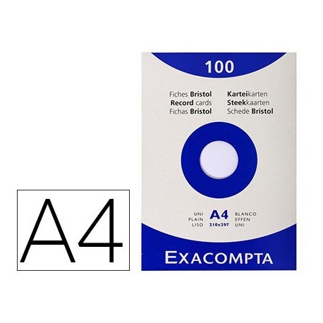 Fitxes cartolina per a fitxers 100u.