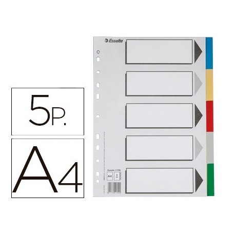 Separador viu Esselte 5 posicions A4