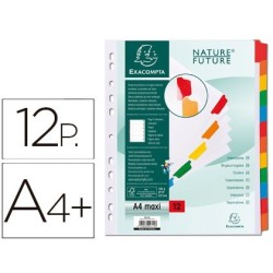 Separadors pestanyes 12 pos. A4+