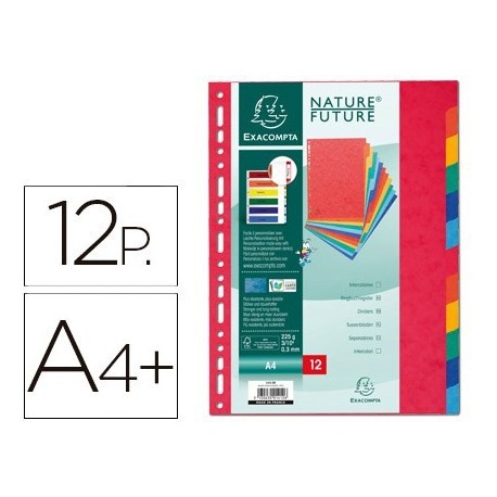 Separadors Premium pestanyes 12 pos. A4+
