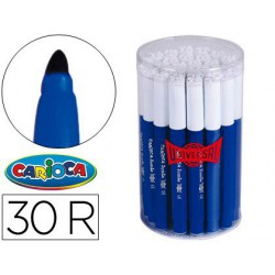 Rotulador Carioca Jumbo 30u. azul