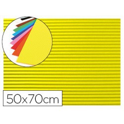 Goma EVA ondulada 50x70cm. amarillo